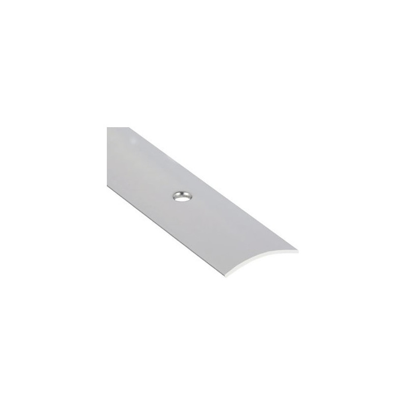 ROMUS Seuil 1/2 bombé percé blister - inox - 730x30mm ROMUS Seuil 1/2 bombé percé blister - inox - 730x30mm