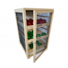 Garde-manger légumier en hêtre poignée tiroirs Bois