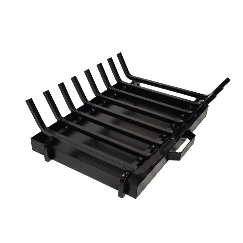 Grille porte bûches pour cheminée à bois et bac à cendres INCLUS 50 x 38 cm h15cm Grille porte bûches pour cheminée à bois et bac à cendres INCLUS 50 x 38 cm h15cm
