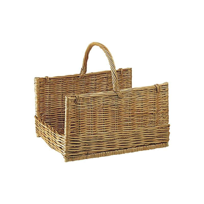 Porte-bûches en osier buff Porte-bûches en osier buff