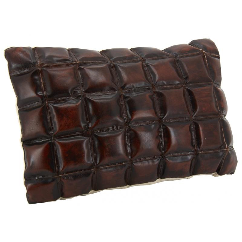 Coussin en cuir Damier Coussin en cuir Damier