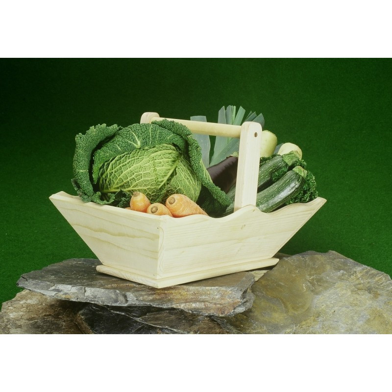 Panier bois brut 40x25x12cm Panier bois brut 40x25x12cm