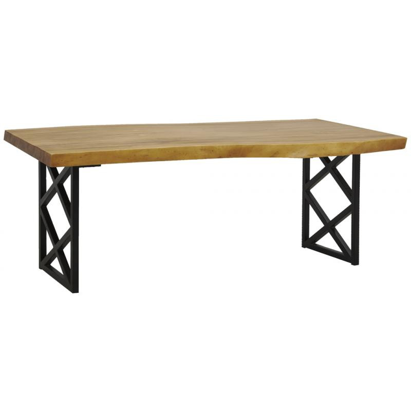 Table en bois de suar patiné 200 x 70cm Table en bois de suar patiné 200 x 70cm