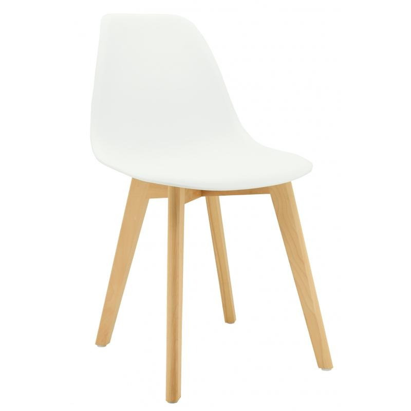 Chaise en polypro et hêtre Chaise en polypro et hêtre