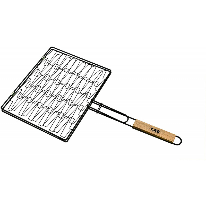 Gril double extensible' PTFE Noir 35x28 cm-62cm avec poigné Gril double extensible' PTFE Noir 35x28 cm-62cm avec poigné