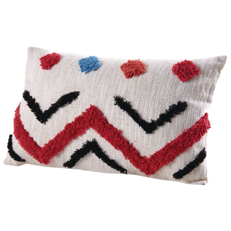 Coussin en coton tufté Coussin en coton tufté