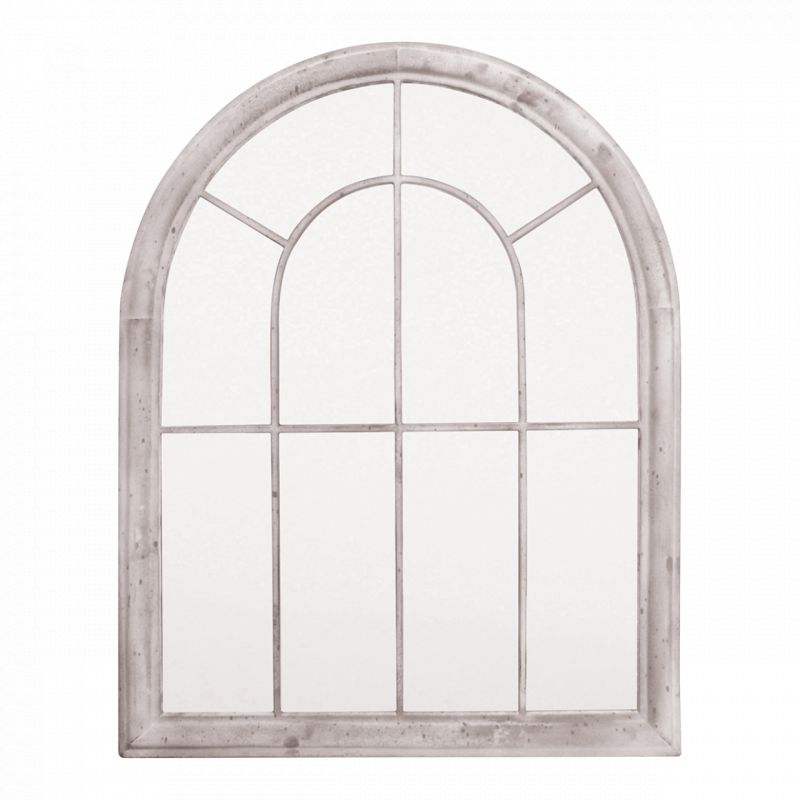 Miroir métal 88 cm gris Miroir métal 88 cm gris