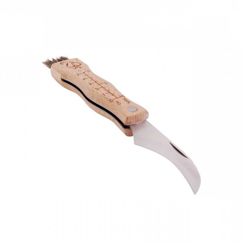Couteau à champignon avec brosse Couteau à champignon avec brosse