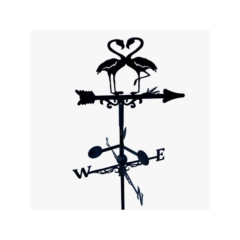 Girouette de toit style flèche modèle Couple de cigognes avec support universel Girouette de toit style flèche modèle Couple de cigognes avec support universel