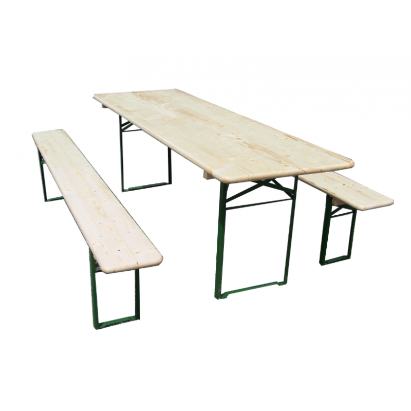 Ensemble table et bancs "brasserie COLOGNE" 8 personnes Ensemble table et bancs "brasserie COLOGNE" 8 personnes