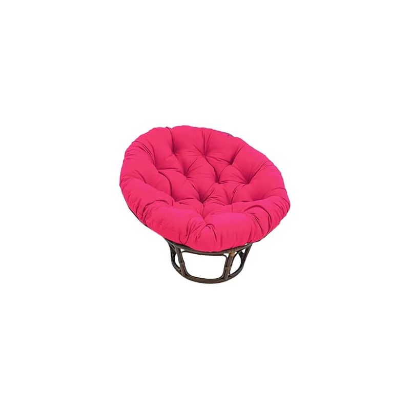 Fauteuil Papasan Rotin Naturel différent Coloris (Rotin Foncé, Coussin Rose) Fauteuil Papasan Rotin Naturel différent Coloris (Rotin Foncé, Coussin Rose)