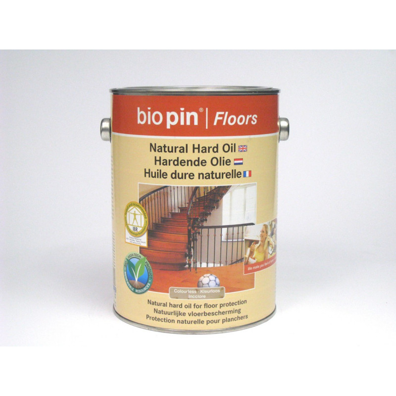 Huile dure naturelle pour hydrofuger bois intérieur Biopin | 10L soit ~144m² Huile dure naturelle pour hydrofuger bois intérieur Biopin | 10L soit ~144m²