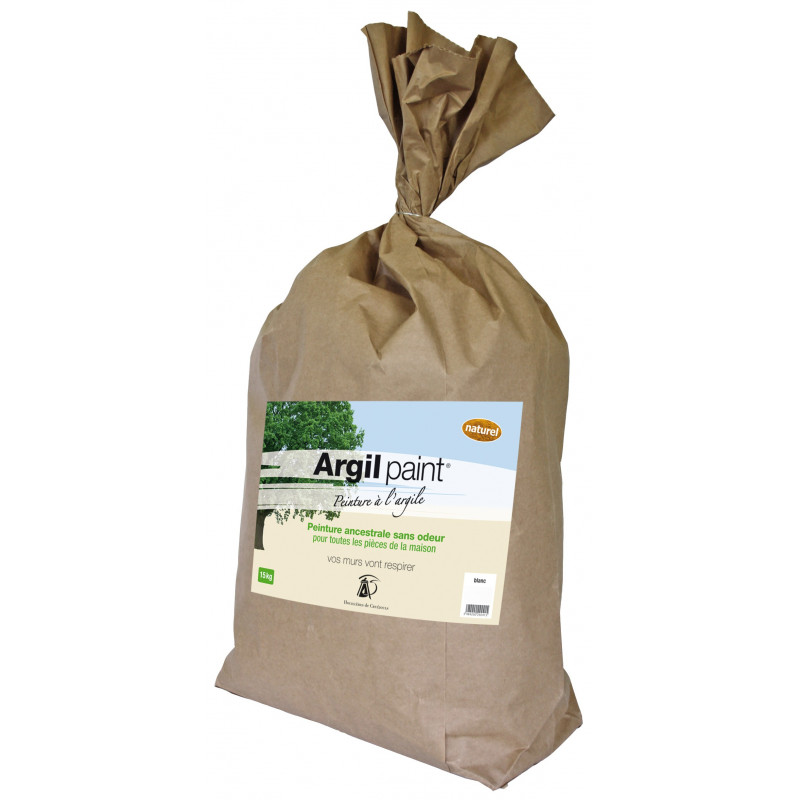 Argil Paint - Peinture à l'argile blanc - Houillères de Cruéjouls | Sac de 15kg Argil Paint - Peinture à l'argile blanc - Houillères de Cruéjouls | Sac de 15kg
